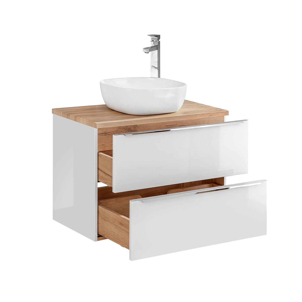WASCHTISCH 80.4cm April Weiß - Weiß, Holzwerkstoff (80.4/59/46cm) - Petits-meubles