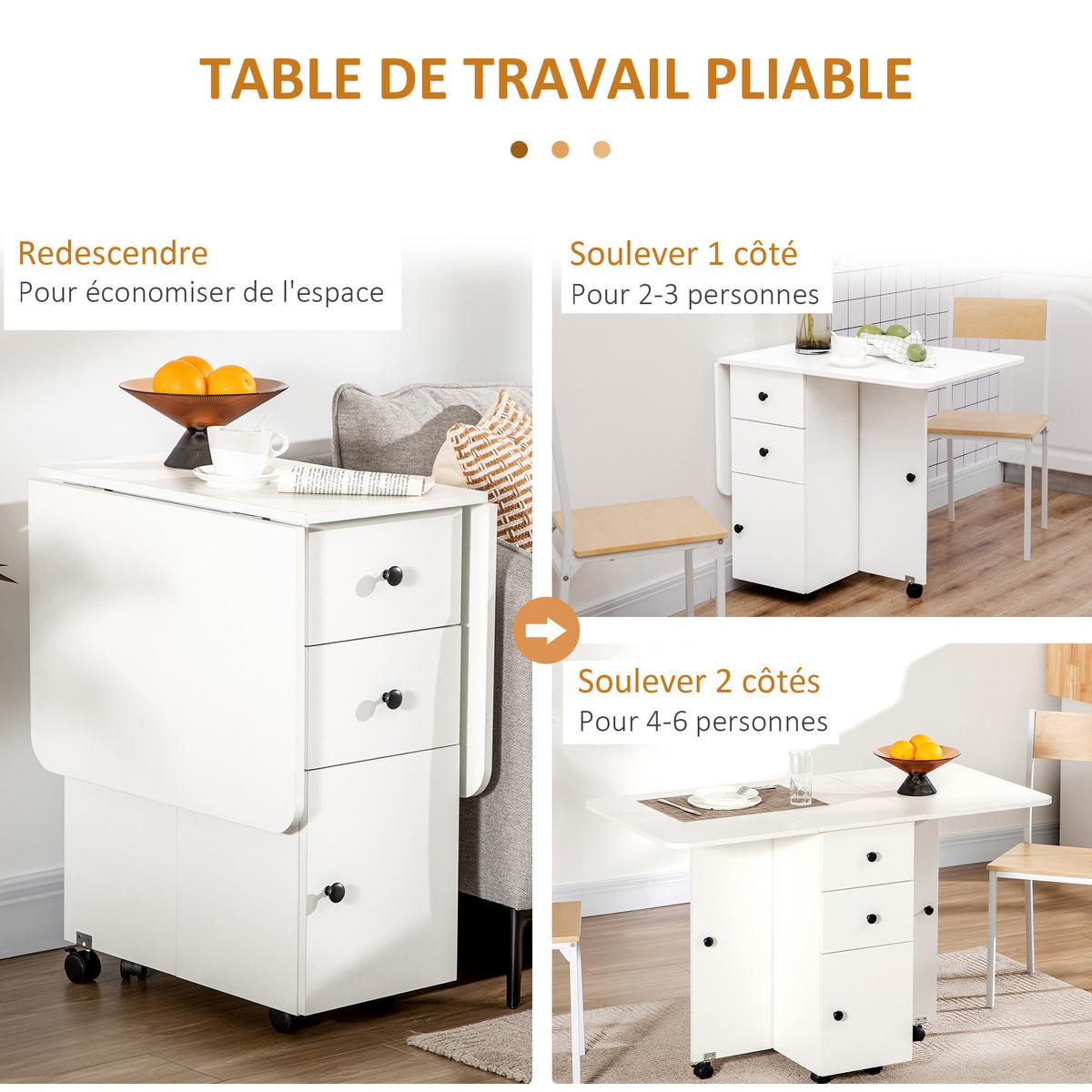 ESSTISCH Torvin 120/60/76.5 cm - Weiß, Holz (120/60/76.5cm) - ZMH