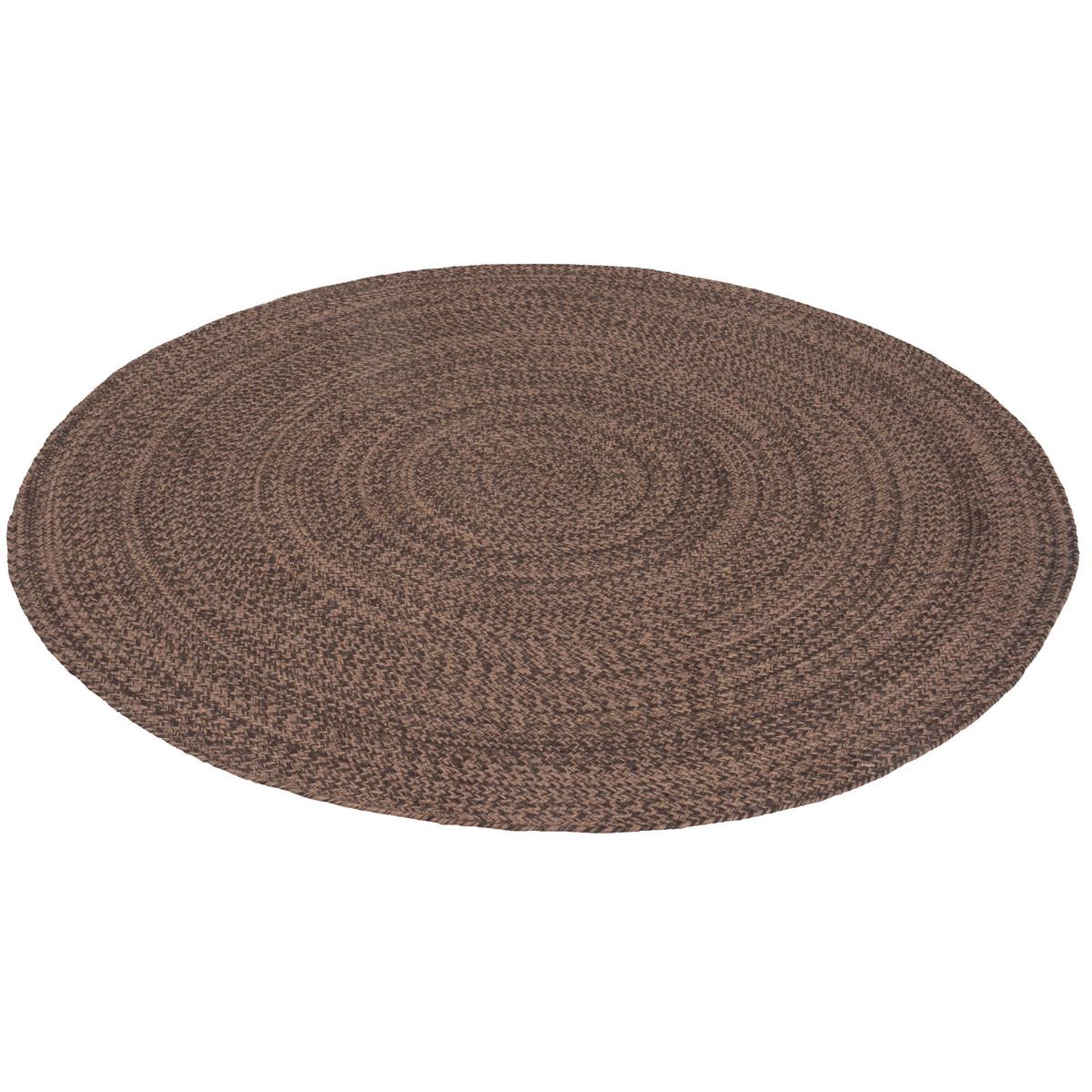 NATURFASER TEPPICH HANDGEFERTIGT JUTE KAYA RUND - Braun, Textil (120/120cm) - Pergamon