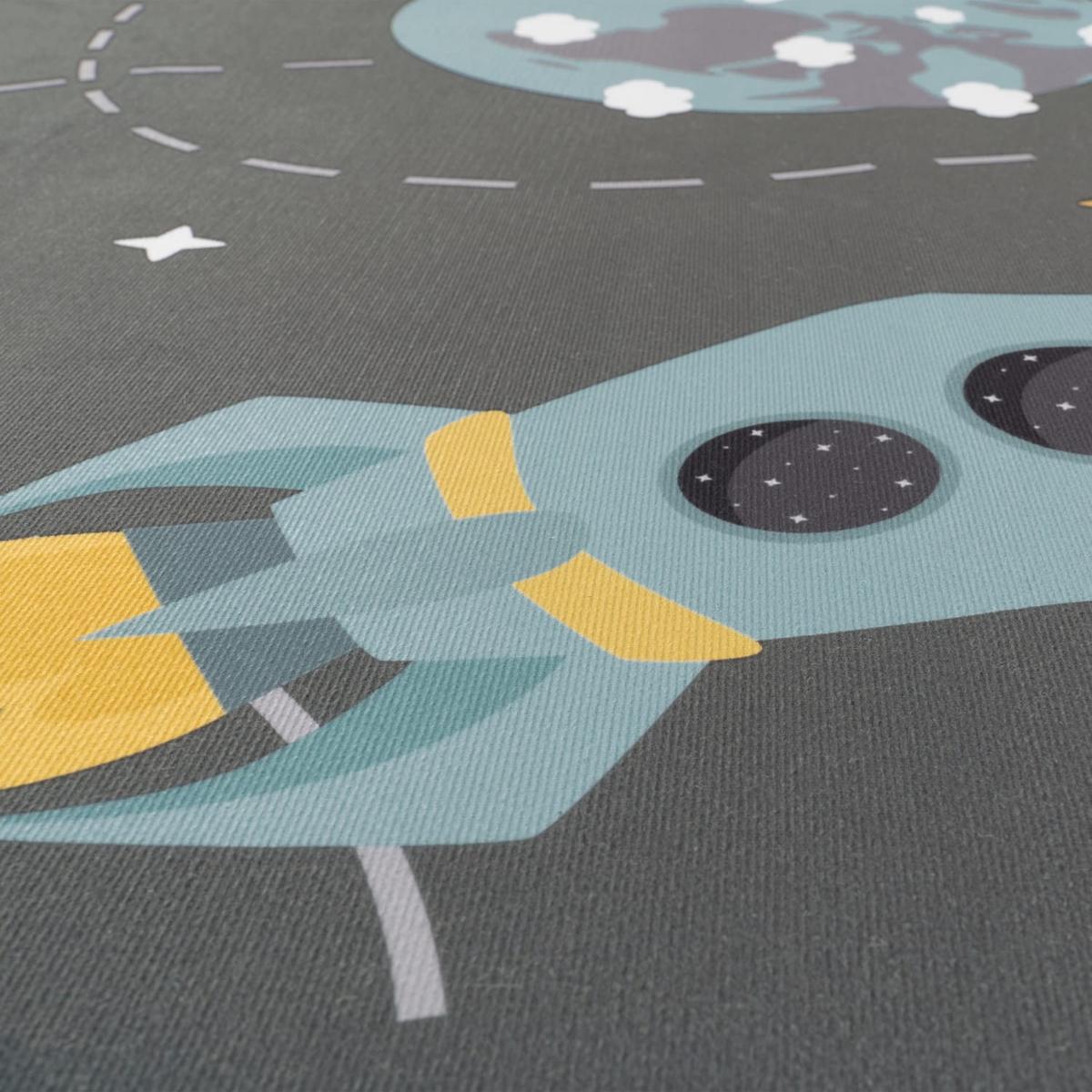 KINDERTEPPICH Sterne Grau 200 x 200 cm - Grau, Kunststoff (200/200cm) - TT Home