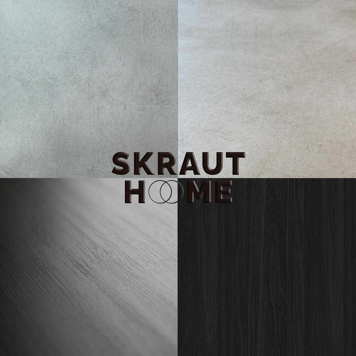 LOWBOARD Hängend, Zementgrau, 200/35/45cm - Grau, Holzwerkstoff (200/45/35cm) - Skraut Home