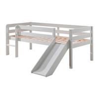 KOJENBETT mit Rutsche Karolina 208x83x175 aus Massivholz in Weiß - Weiß, Holz (90/200cm) - 58aufmkessel