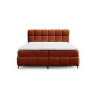 BOXBETT Sophie In Rolf - Rotbraun, Holzwerkstoff/Textil (100/200cm) - Fun Möbel
