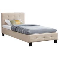 POLSTERBETT OHIO 90x200 cm beige - Beige, Textil (90/200cm) - CARO-Möbel