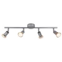 DECKENSTRAHLER Luxmond 15/3.2/54 cm - Silberfarben, Metall (54/15/3.2cm) - ZMH