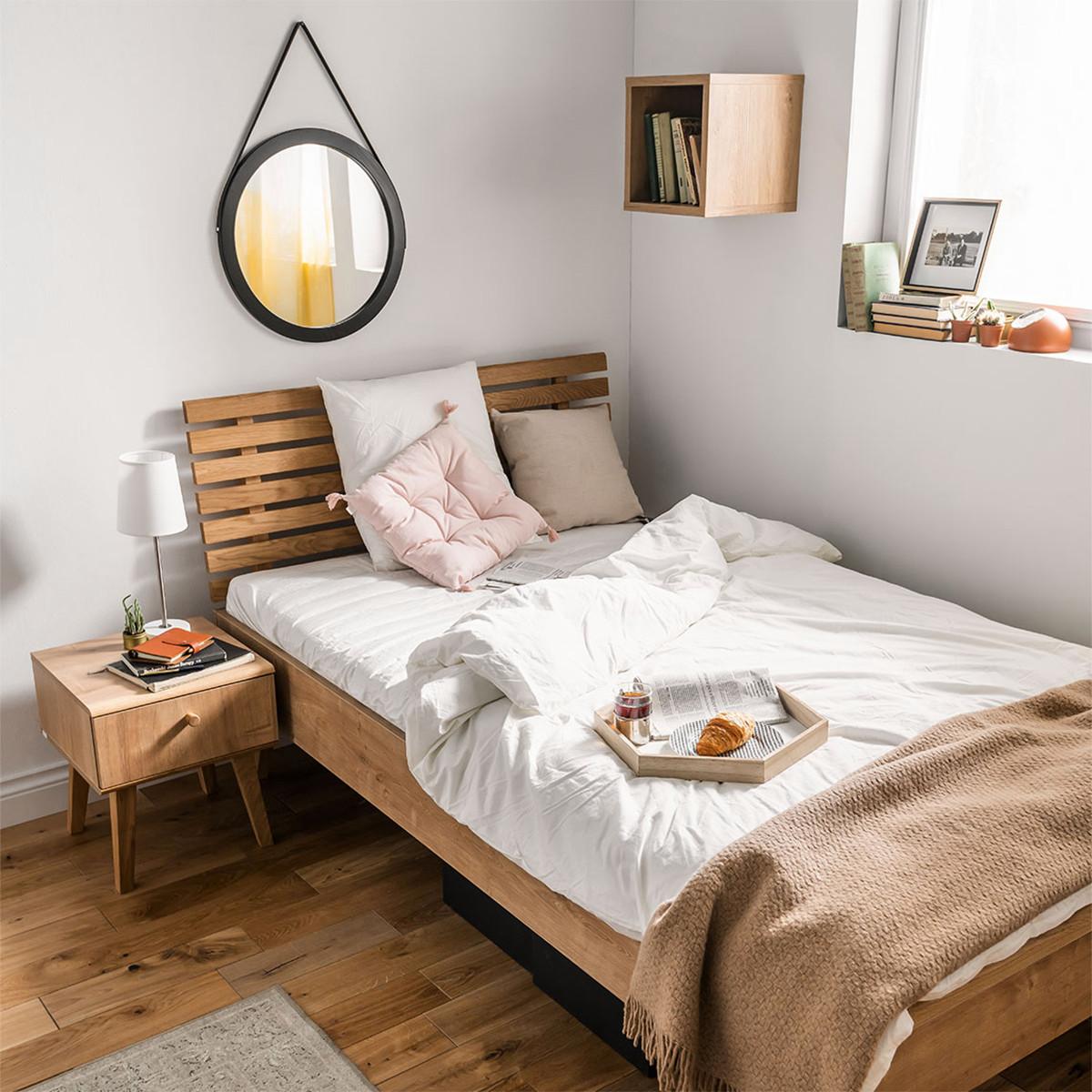 BETT 90/200 Holz - Braun, Holzwerkstoff (90/200cm) - Petits-meubles