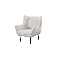 RELAXSESSEL CALLA Cremeweiß Cord - Creme/Schwarz, Textil (83/92/83cm) - KAWOLA