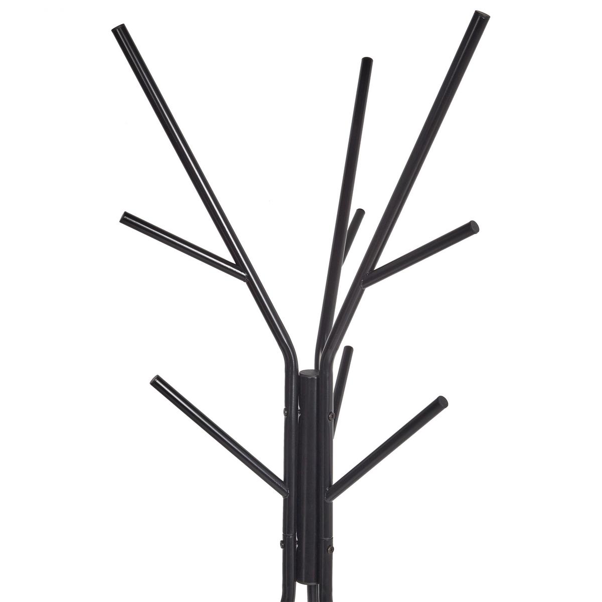 GARDEROBENSTÄNDER Metall schwarz 181 cm Wray - Schwarz, Metall (33/180/33cm) - Beliani