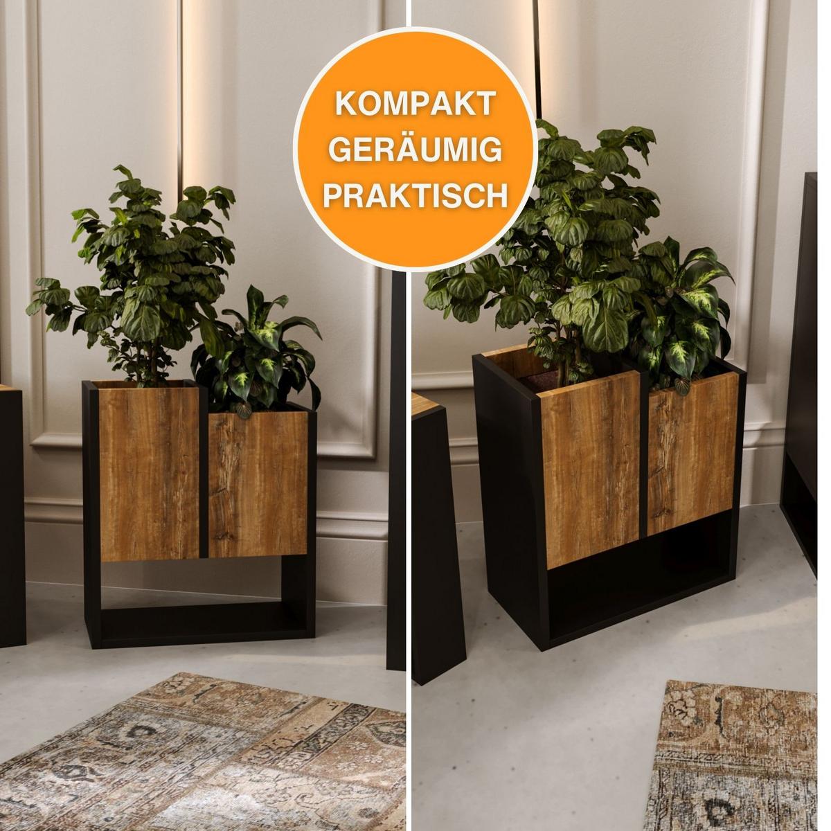 BLUMENKASTEN - Kiefer Milford, Holzwerkstoff (22.6/50/44cm) - RAUMHIRSCH FURNITURE