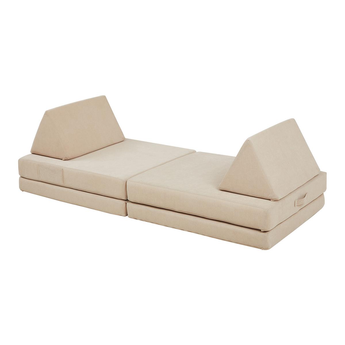 SPIELSOFA Norhulta - Beige, Textil (150/46/66cm) - [en.casa]