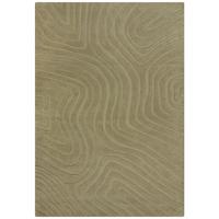 WOLLTEPPICH LEVEN, abstrakt, Olivegrün, 120 x 170 cm - Grün, Textil (170/120cm) - KADIMA DESIGN