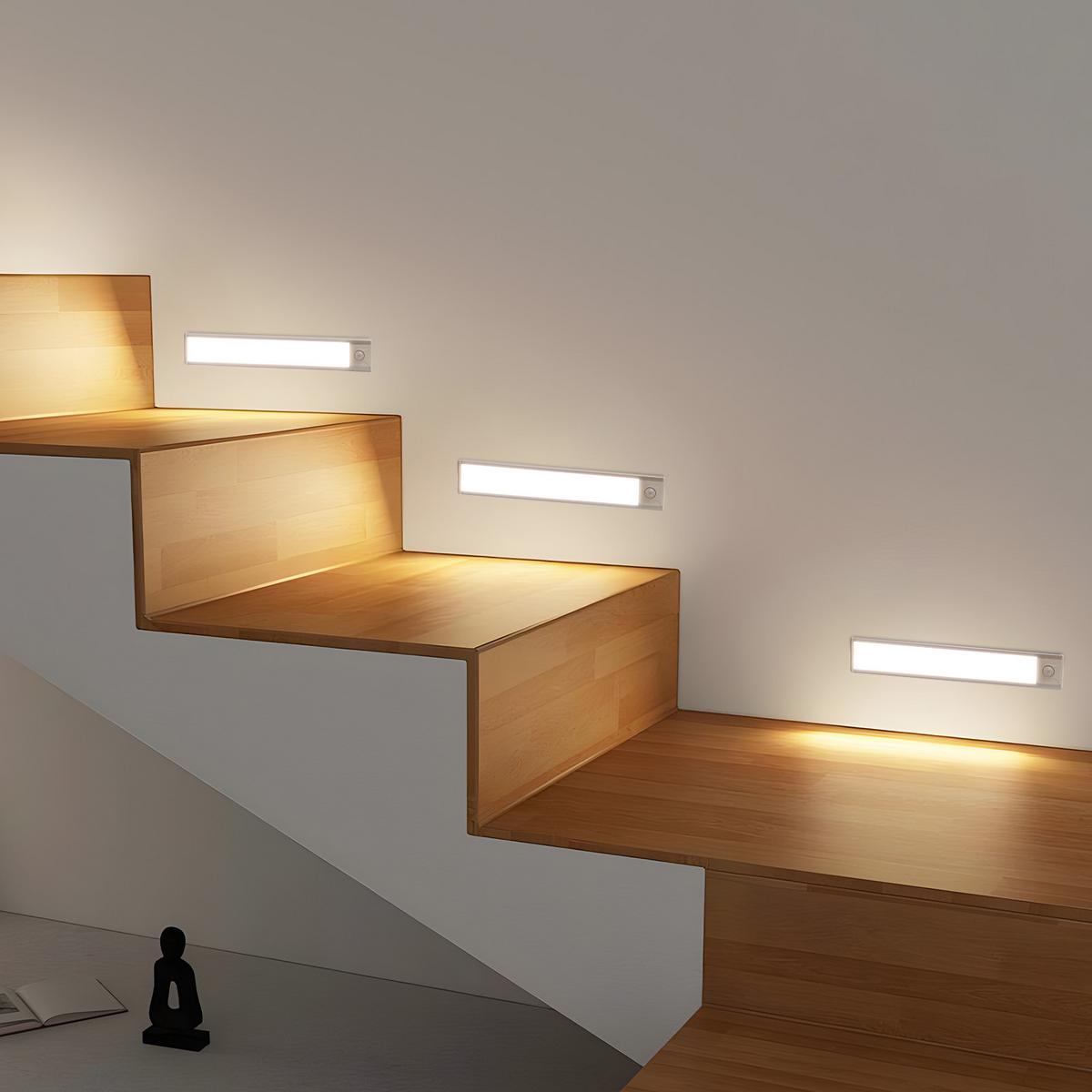 SCHRANKLEUCHTE LED Sonngilde 4/1/20 cm (2er-set) - Silberfarben, Metall (20/4/1cm) - ZMH