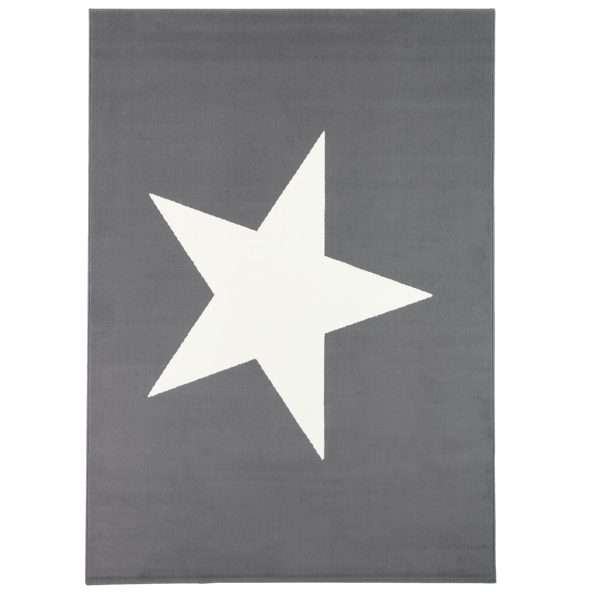 KINDER UND JUGEND TEPPICH TRENDLINE STERN - Anthrazit, Textil (120/170cm) - Pergamon