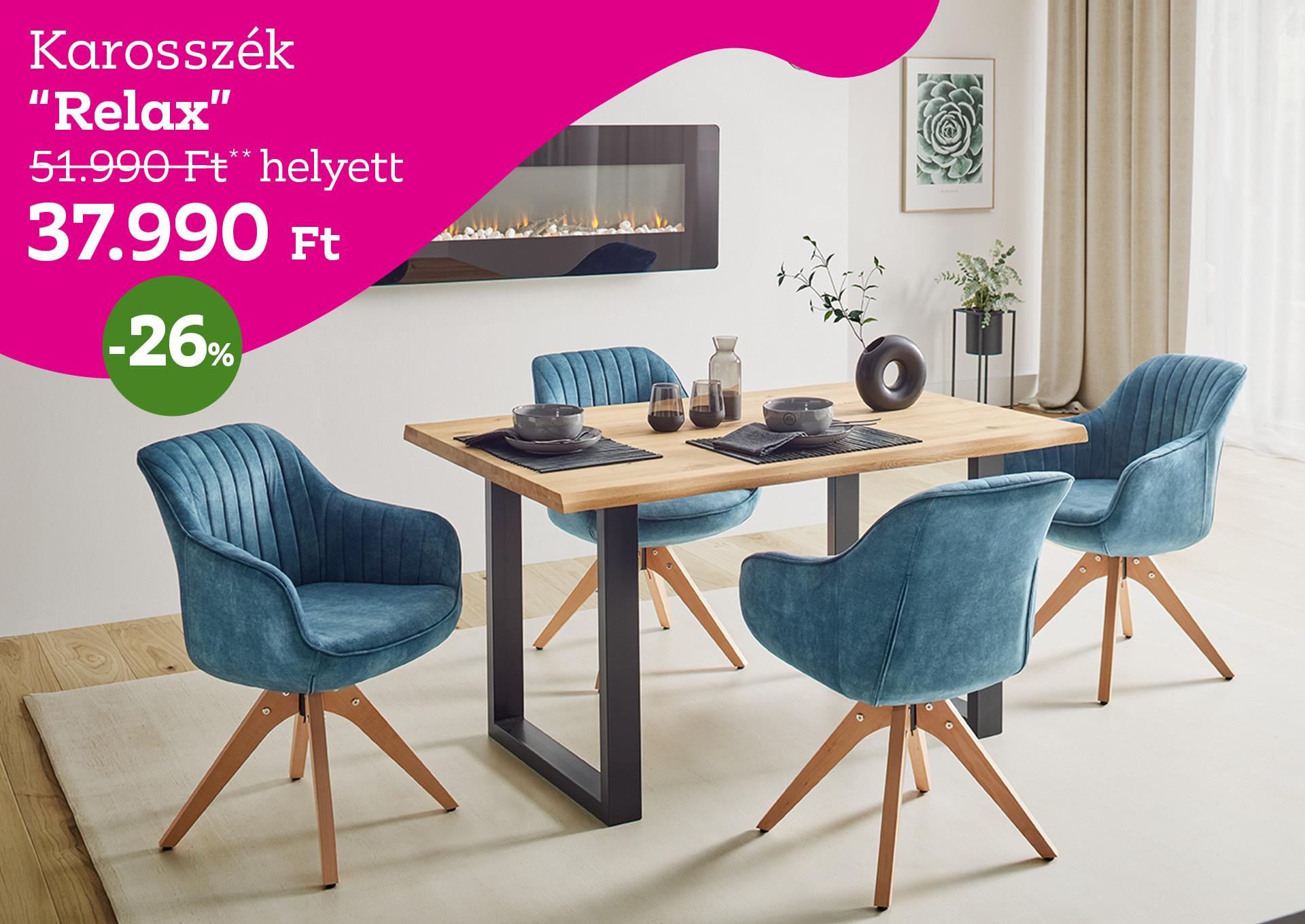 Karosszék Relax 51990 Forint helyett 37990 Forint, kedvezmény mértéke 26%