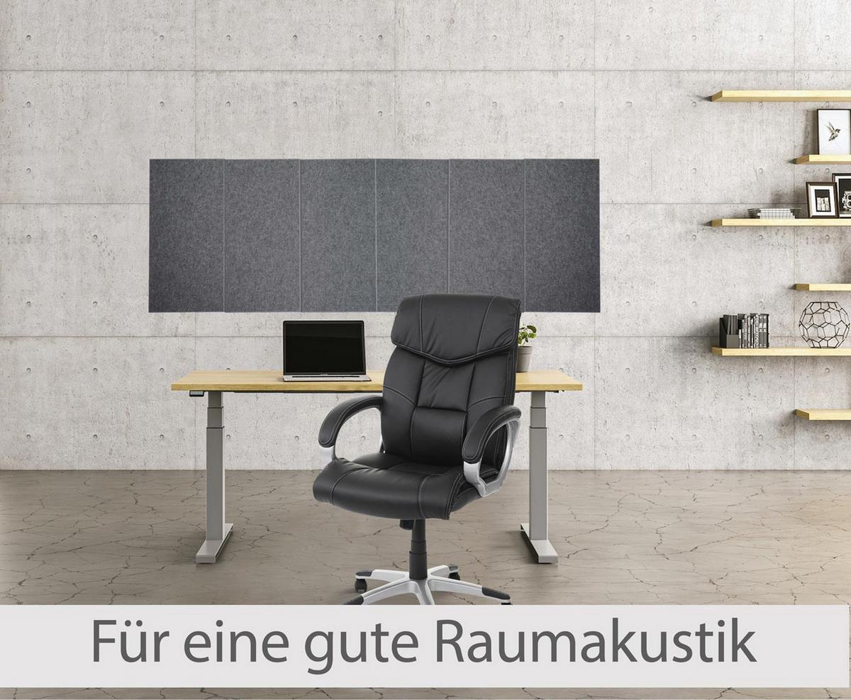 AKUSTIKWANDPANEEL Grau Komplett-Set - Grau, Textil (30/60/1cm) - MCW