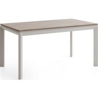 ESSTISCH Elan rechteckig ausziehbar verlängerbar mit Schwarzen Metallbeinen, Eiche Braun 160-250/90/76 cm - Kaschmir/Eichefarben, Holzwerkstoff/Metall (90/250/76cm) - WFL GROUP