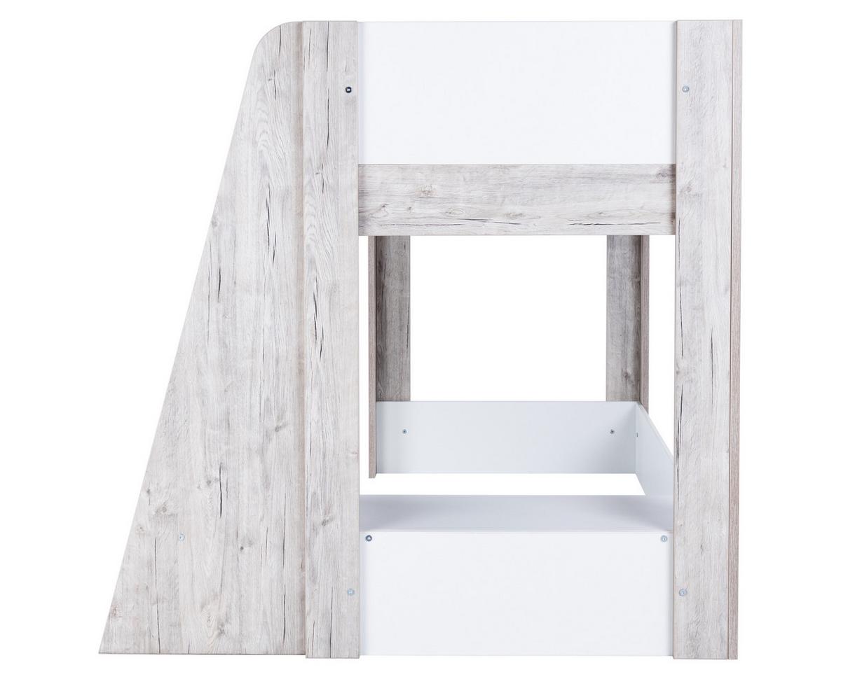 HOCHBETT Bente 90 x 200 cm - Eichefarben/Weiß, Holzwerkstoff (90/200cm) - arthur berndt