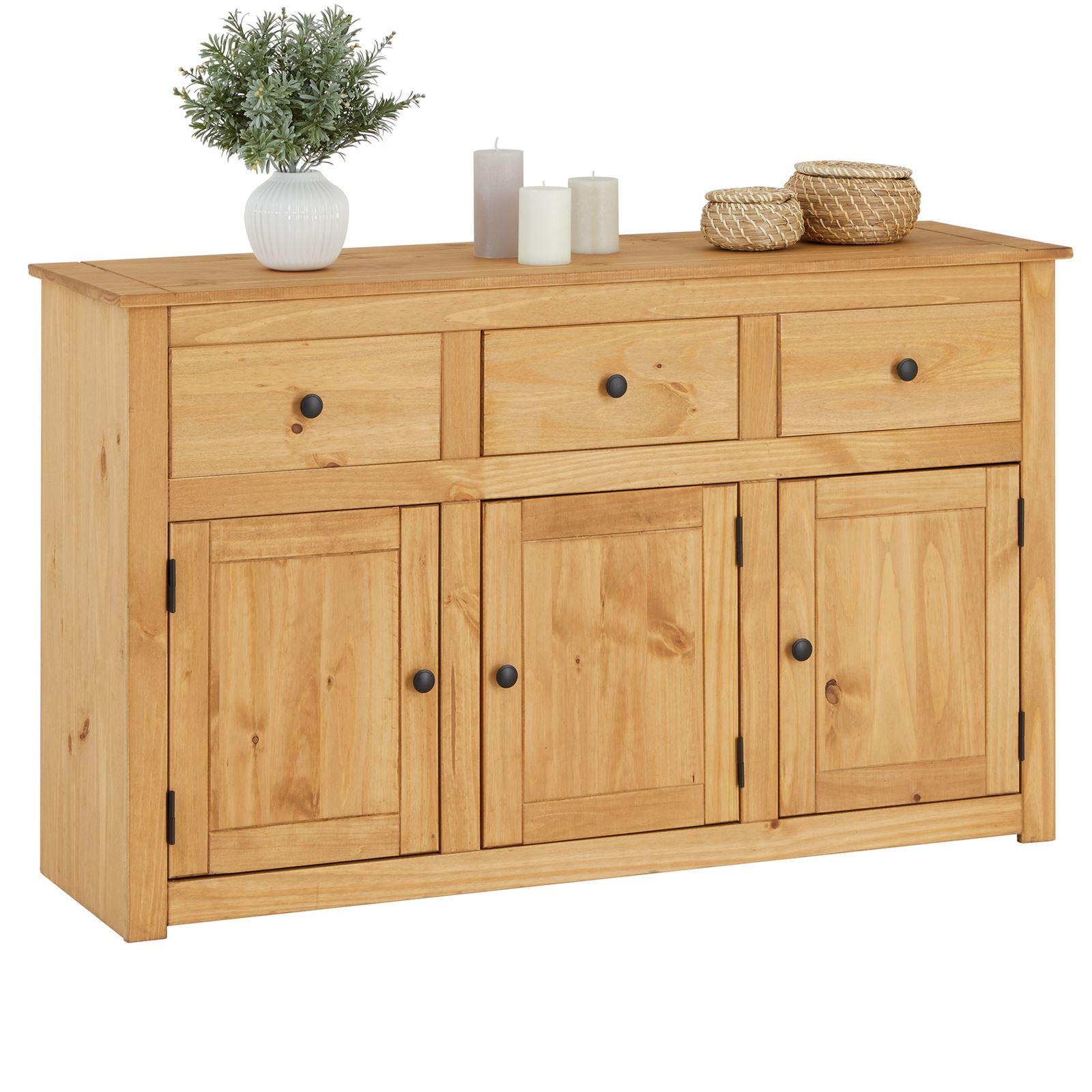 SIDEBOARD CANCUN gebeizt/gewachst - Kieferfarben, Holz (135/80/40cm) - CARO-Möbel