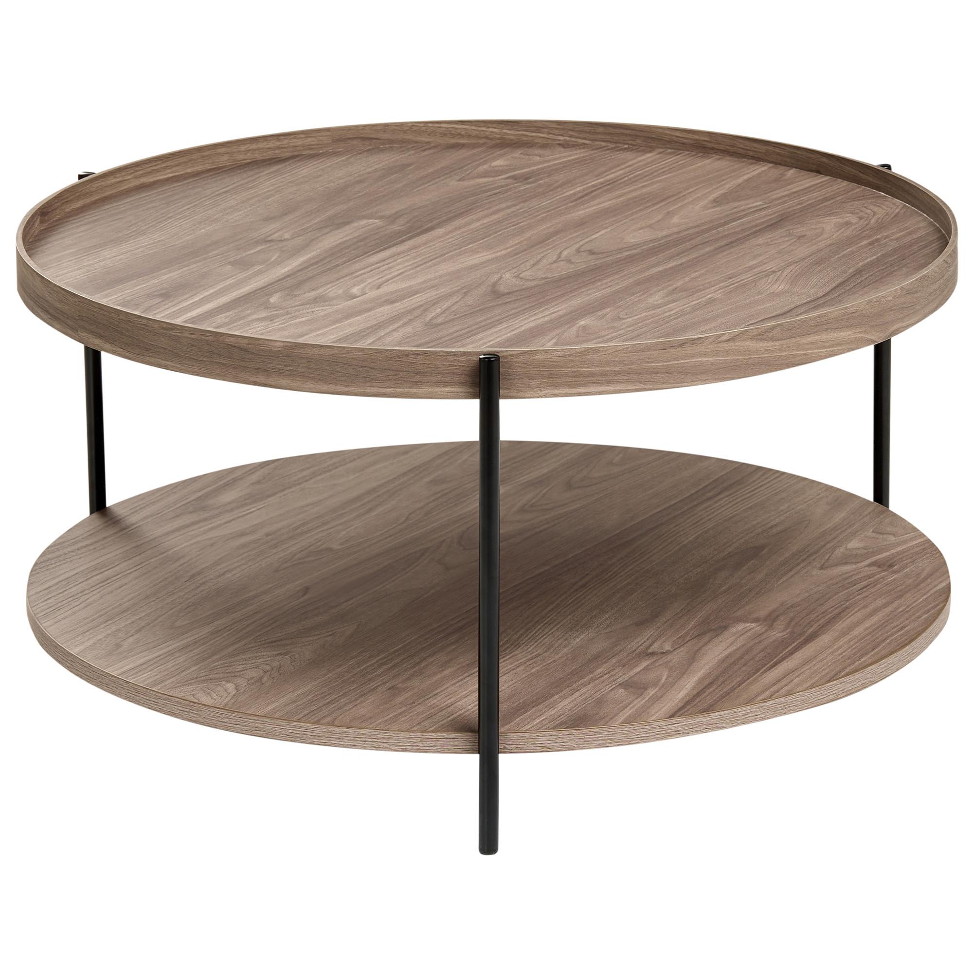 COUCHTISCH Dunkelbraun Lander - Dunkelbraun, Holzwerkstoff (78/78/40cm) - Beliani