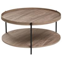 COUCHTISCH Dunkelbraun Lander - Dunkelbraun, Holzwerkstoff (78/78/40cm) - Beliani
