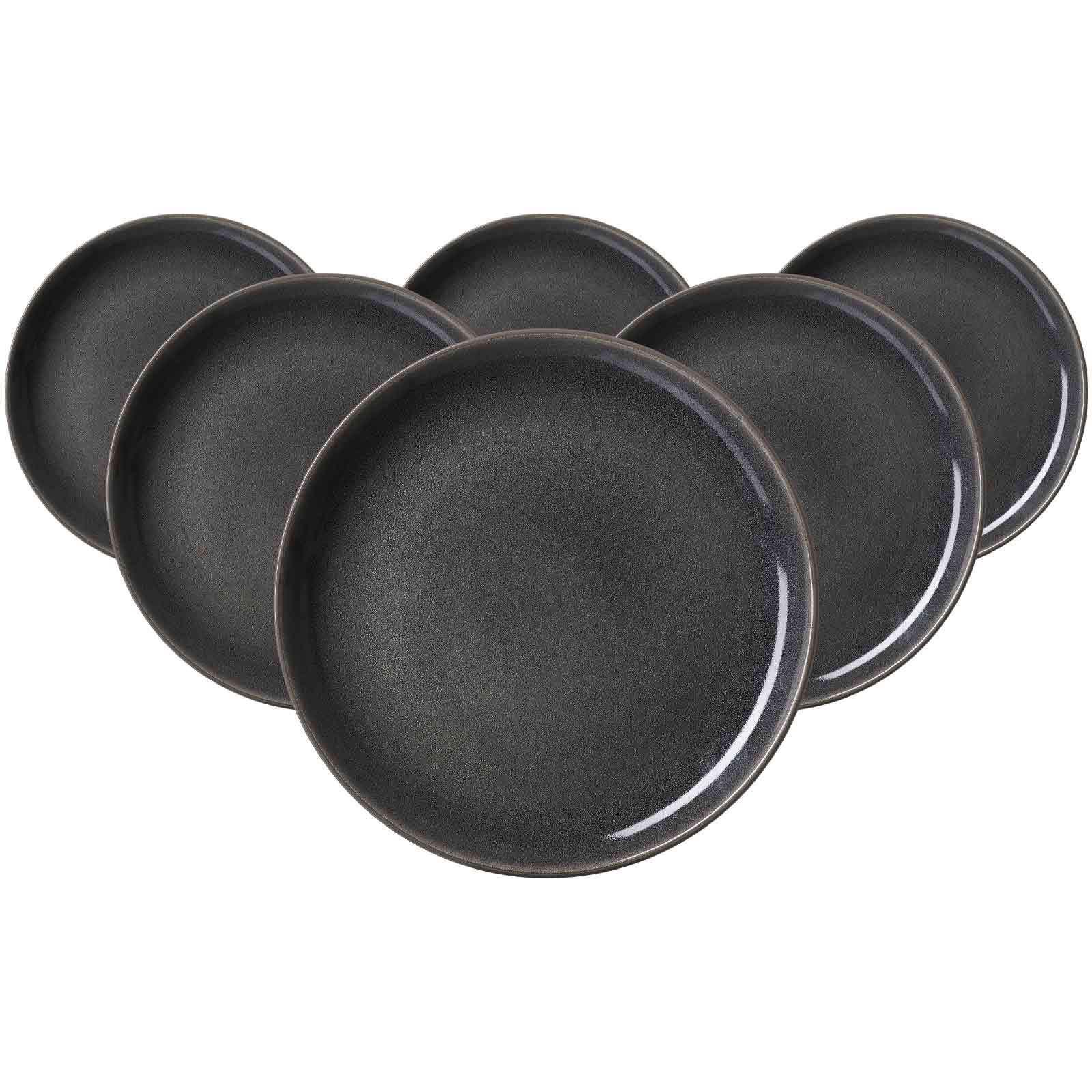 SPEISETELLER Toledo dunkelgrau ø 27,5 cm 6er Set - Dunkelgrau, Keramik (27.5cm) - Ritzenhoff Breker