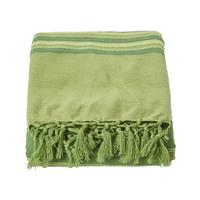 WOHNDECKE Morocco 150/200 cm, 100% Baumwolle gestreift - Grün, Textil (150/200cm) - Homescapes