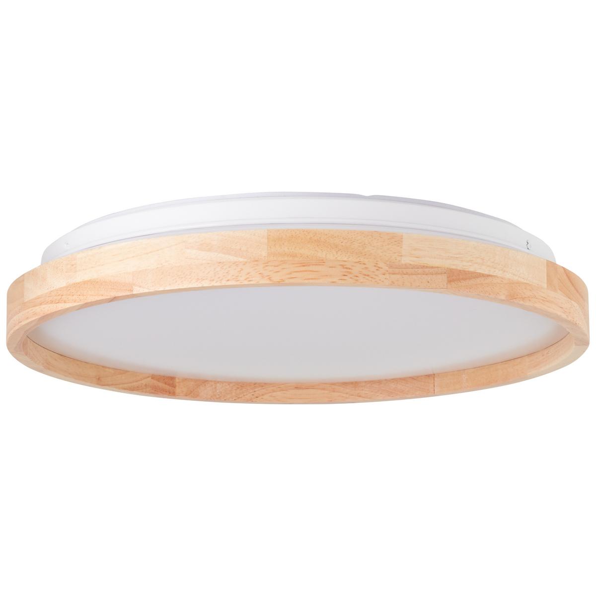 DECKENLEUCHTE Alson G99794/75 - Beige, Holz (39.5/39.5/6.5cm) - Brilliant