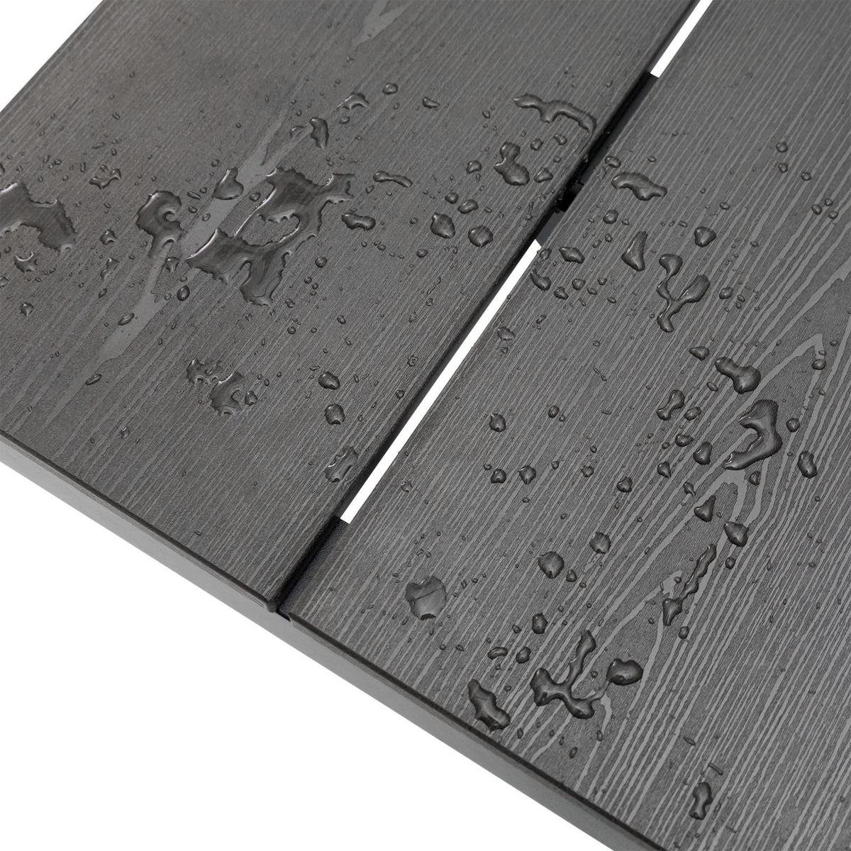 GARTENTISCH ISOLA schwarz - Schwarz, Kunststoff/Metall (100/180/76cm) - IDIMEX