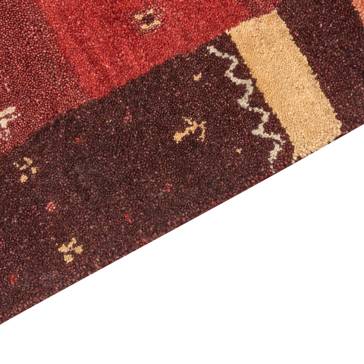 KURZFLOR-GABBEH Sinanli 200/140 cm - Rot, Textil (140/200cm) - Beliani