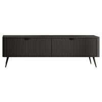TV-ELEMENT Lante 2D - Dunkelgrau/Schwarz, Holzwerkstoff/Metall (164/52/38cm) - MIRJAN24