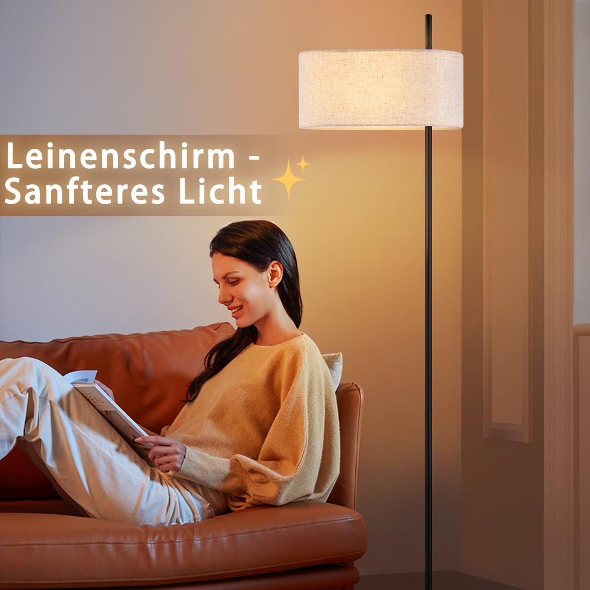 STEHLAMPE Yalowitz 40/21.2/155cm - Schwarz, Metall (40/21.2/155cm) - Nettlife