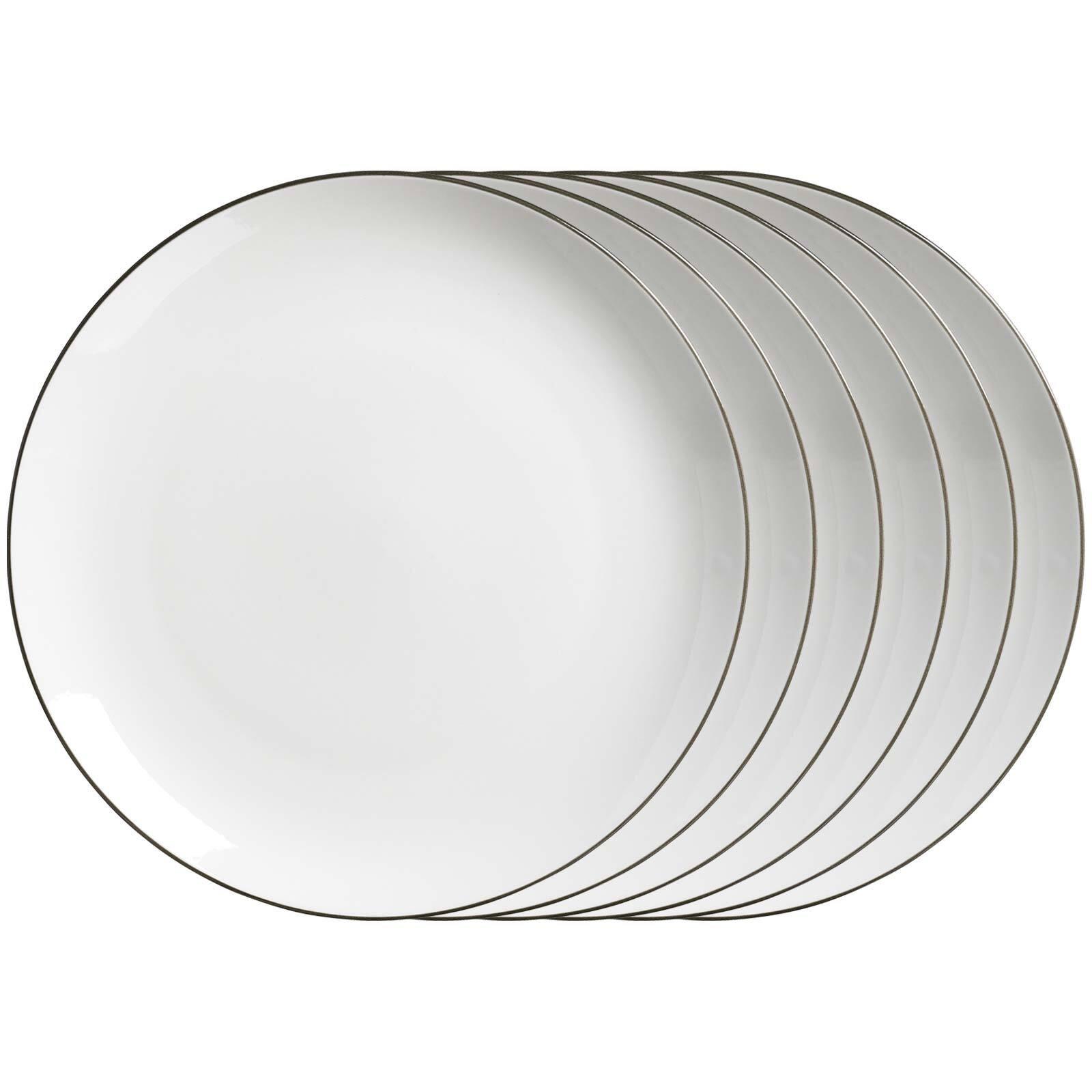 SPEISETELLER Adela grau ø 26,5 cm 6er Set - Grau, Keramik (26.5cm) - Ritzenhoff Breker