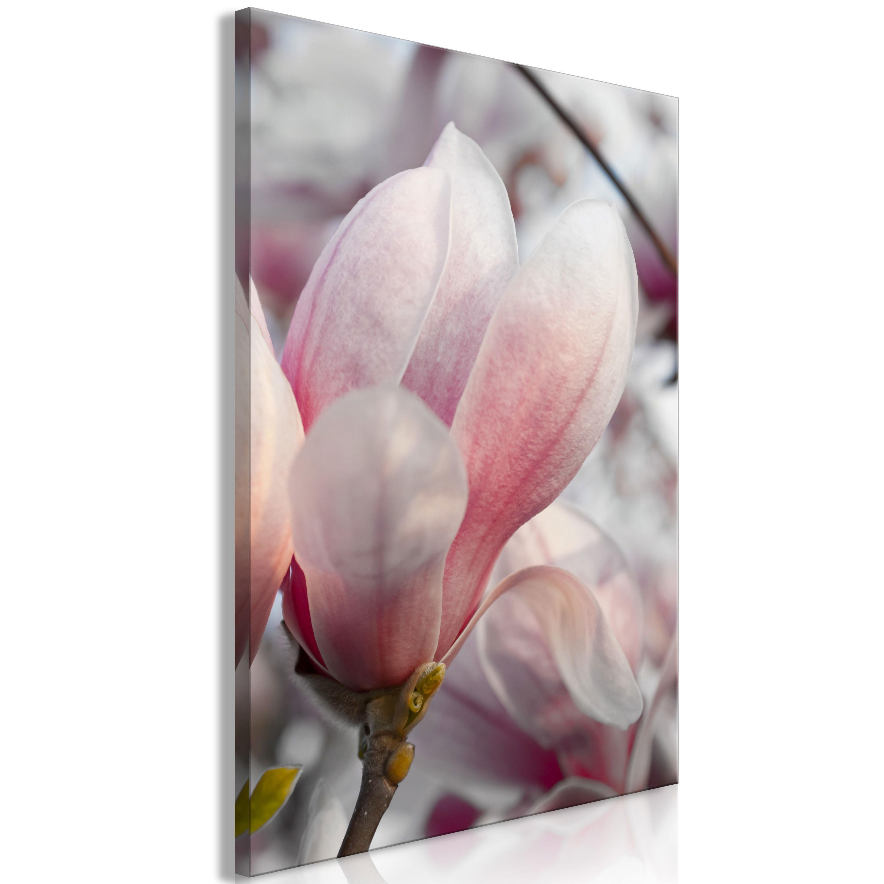 KUNSTDRUCK Grau 40/60 cm - Pink/Grau, Textil (40/60cm) - KUNSTLOFT