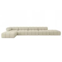 ECKSOFA modulares Sofa Kerru-L3 - 475x190x70 cm Beige Bouclé - Beige, Holzwerkstoff/Textil (475/190cm) - ALTDECOR