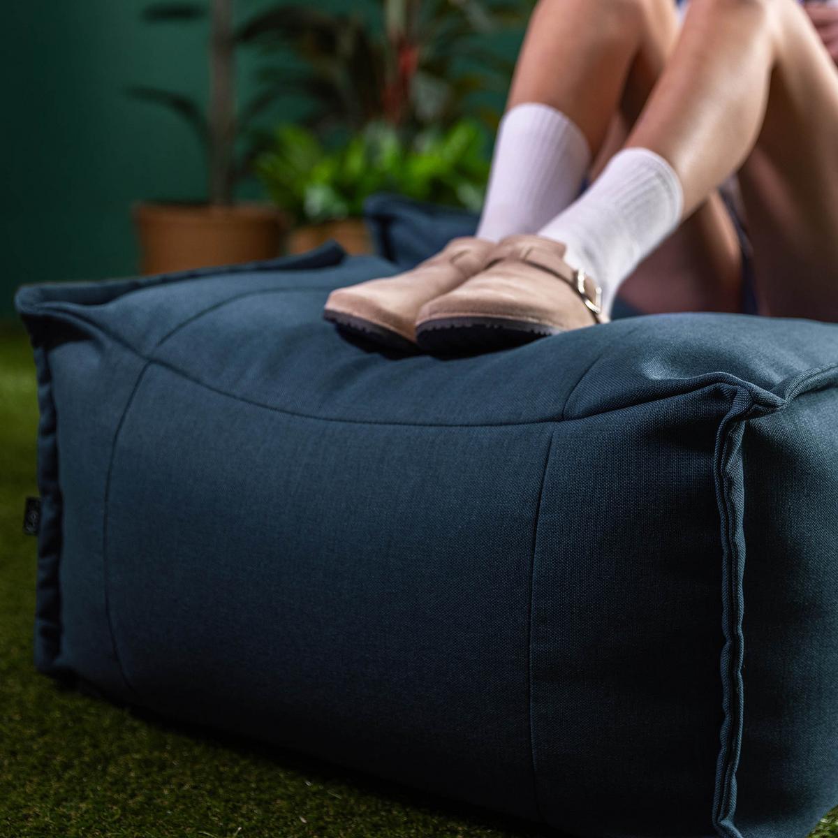HOCKER Outdoor Bud - Blau, Textil (67/34/45cm) - icon