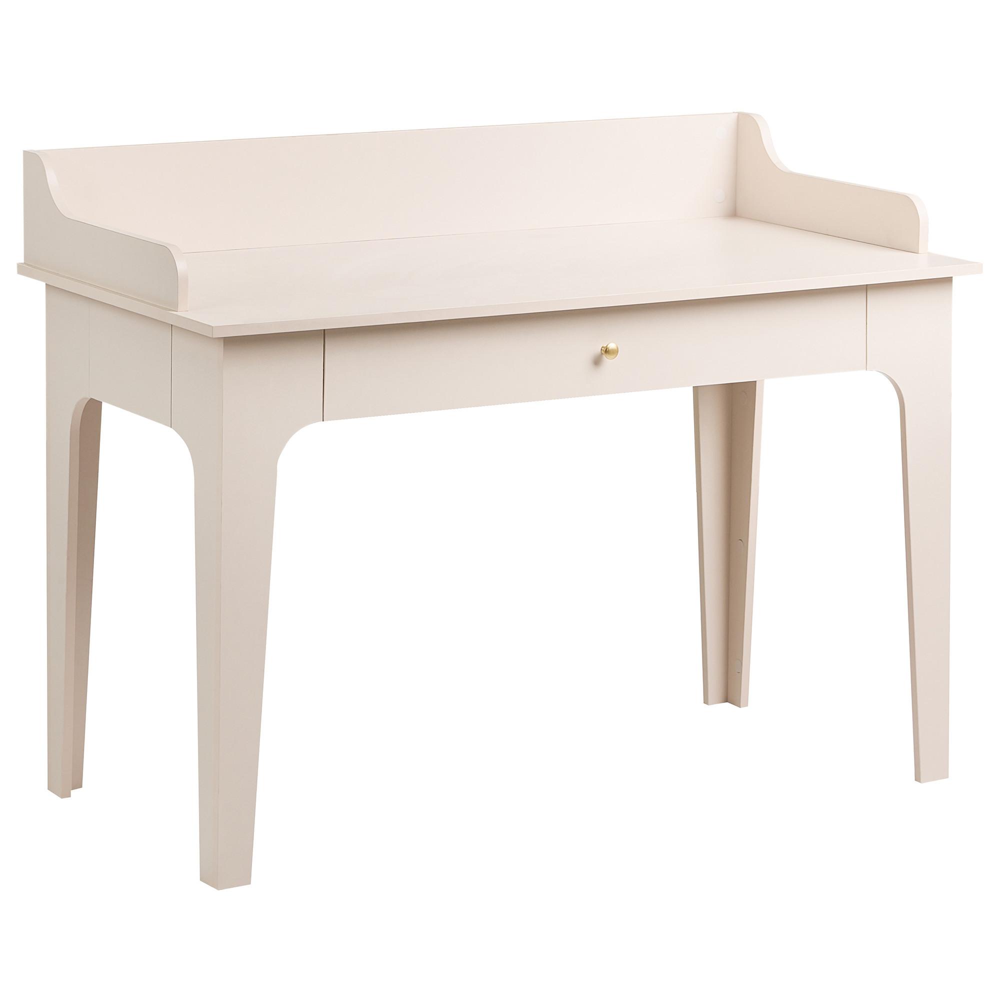 SCHREIBTISCH Hellbeige 118/60 cm Montira - Beige, Holzwerkstoff (60/118/90cm) - Beliani