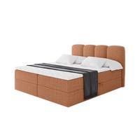 BOXBETT mit Matratze H4 - NINA - 180x200 cm - Apricot - Orange, Holzwerkstoff (180/200cm) - ALTDECOR