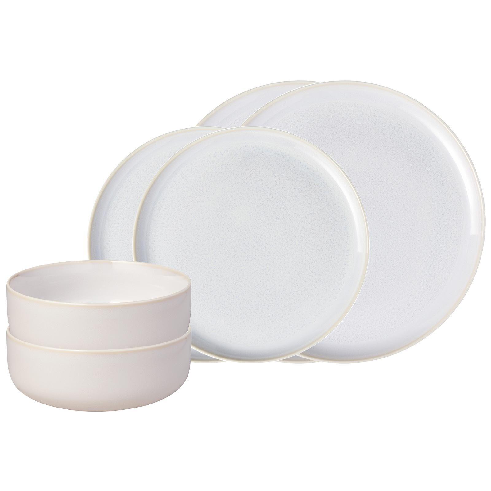 BASIC-SET Crafted Cotton 6-tlg. - Weiß, Keramik (2/2/2cm) - like.Villeroy & Boch