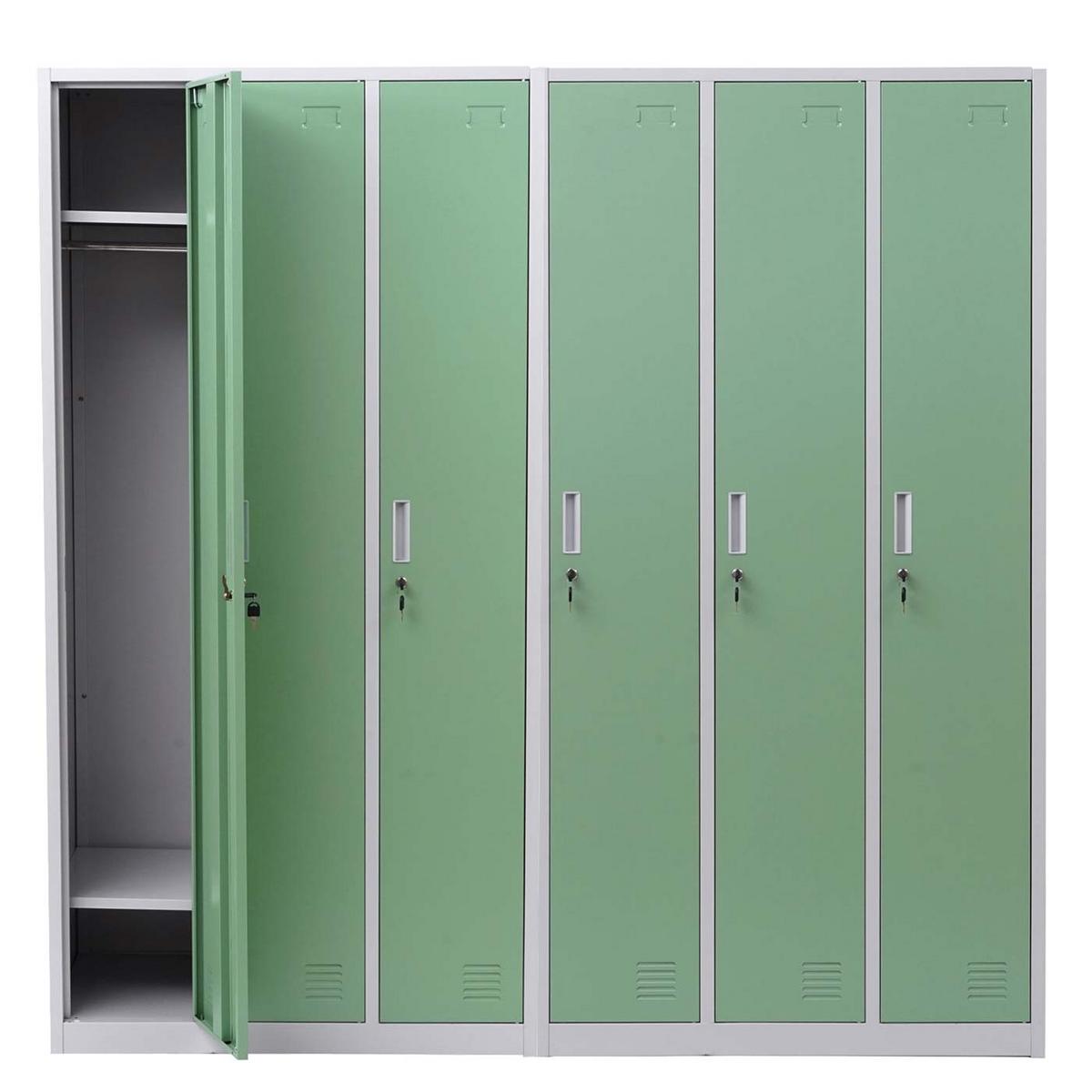 SCHLIESSFACH Green 2er-Set-Set - Grün, Metall (180/180/50cm) - MCW