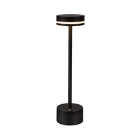 TISCHLEUCHTE Blinkert 8/8/31.5 cm - Schwarz, Kunststoff/Metall (8/8/31.5cm) - ZMH