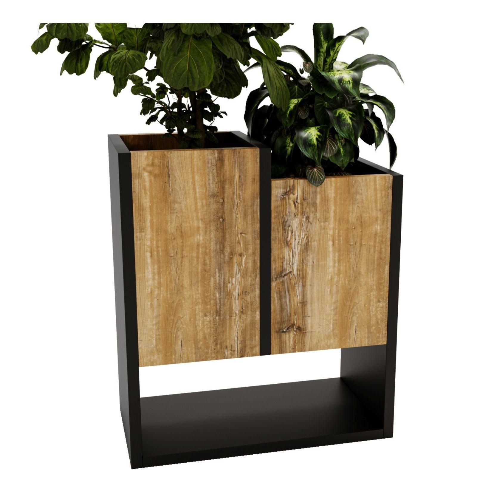 BLUMENKASTEN - Kiefer Milford, Holzwerkstoff (22.6/50/44cm) - RAUMHIRSCH FURNITURE