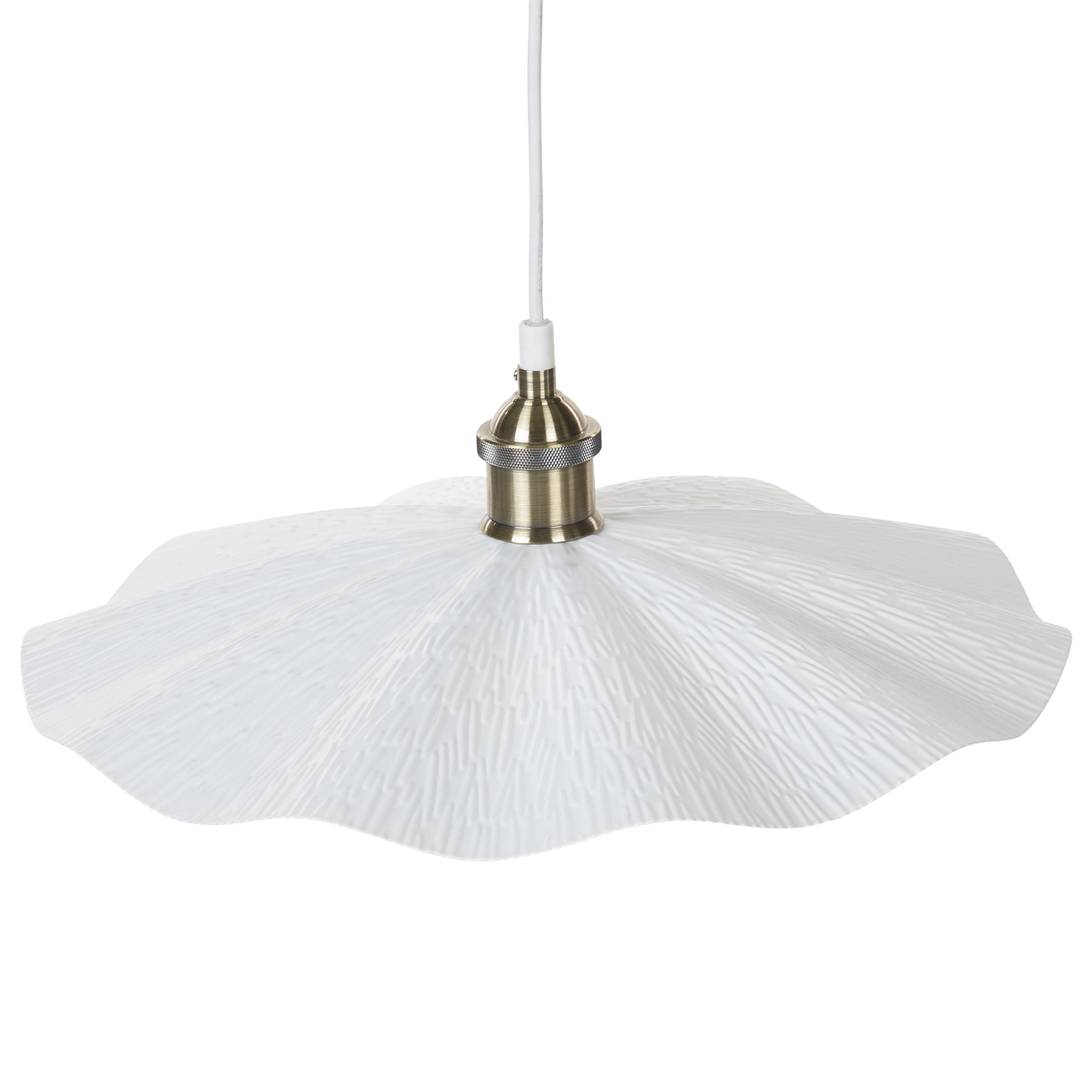 PENDELLEUCHTE Phils 40/40/127 cm - Weiß, Metall (40/40/127cm) - Beliani