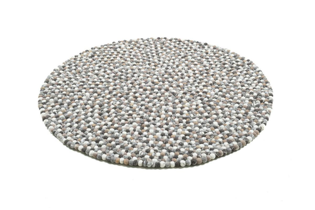 FILZTEPPICH Felty 120x120 cm - Naturfarben, Textil (120/120cm) - THEKO