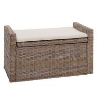 AUFBEWAHRUNGSTRUHE Grau, Braun - Graubraun, Holz (88/51/44cm) - MCW