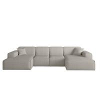 WOHNLANDSCHAFT Celes Premium Xs Scala - Hellgrau, Holzwerkstoff/Textil (342/73/165cm) - Fun Möbel