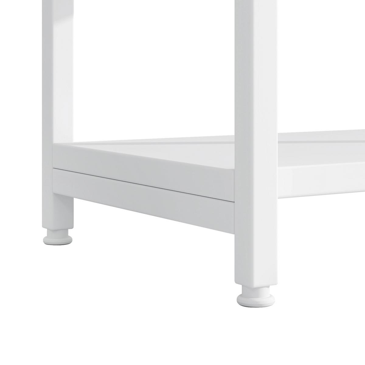 REGALE in weiß, bogen-design & 15 offene fächer - Weiß, Holzwerkstoff (160/180/30cm) - Urban Meuble