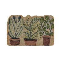 FUSSMATTE Naturfarben 40/60 cm Anamudi - Naturfarben, Naturmaterialien (60/40cm) - Beliani