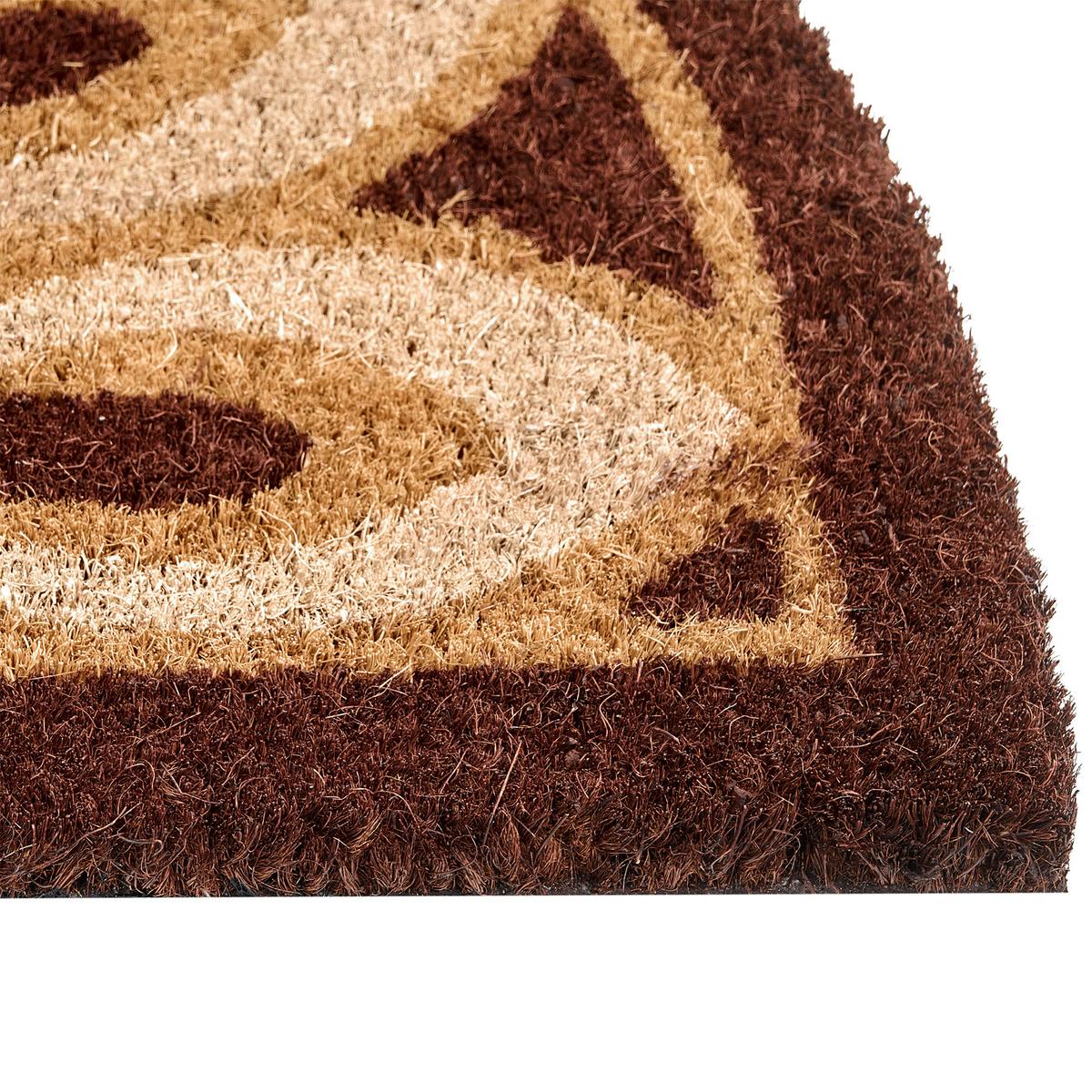 FUSSMATTE Braun 45/75 cm Kokosfasern Alatna - Braun, Textil (45/75cm) - Beliani