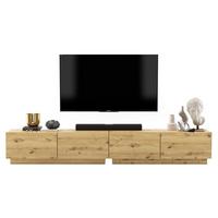TV-LOWBOARD 2-er Set Enjoy Eiche Artisan Matt Loft 120 cm - Eiche Artisan, Holzwerkstoff (240/37/35cm) - Meble Lindner