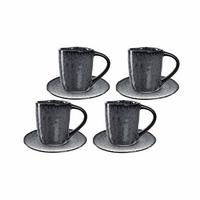 ESPRESSOTASSEN Matera Anthrazit 8-tlg. - Anthrazit, Keramik (0.09L) - Leonardo Living